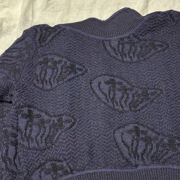 Geiger Wool size 38 (small/medium) Cardigan with Floral Details - Picture 13 of 13